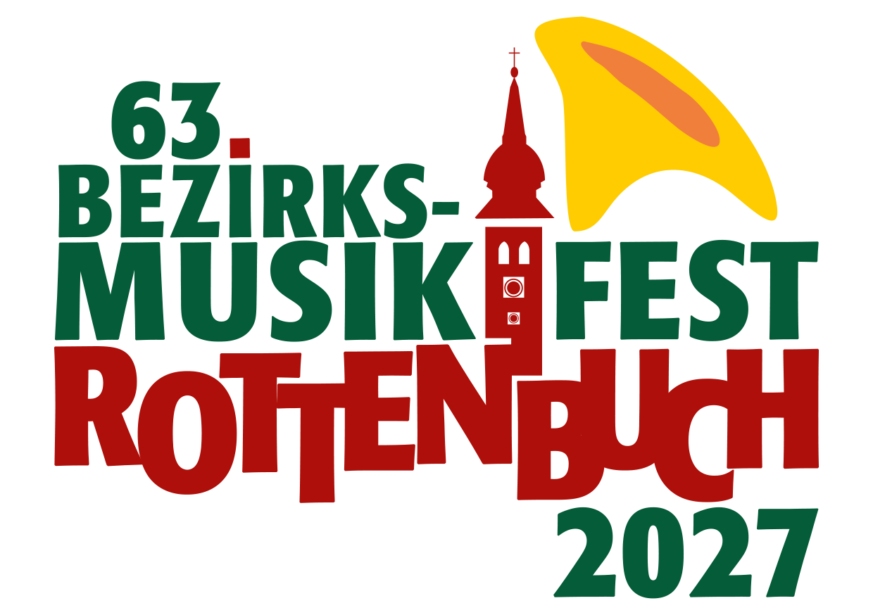 63. Bezirks-Musikfest Rottenbuch 2027 – Logo